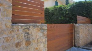 φράχτης ξύλινος iroco